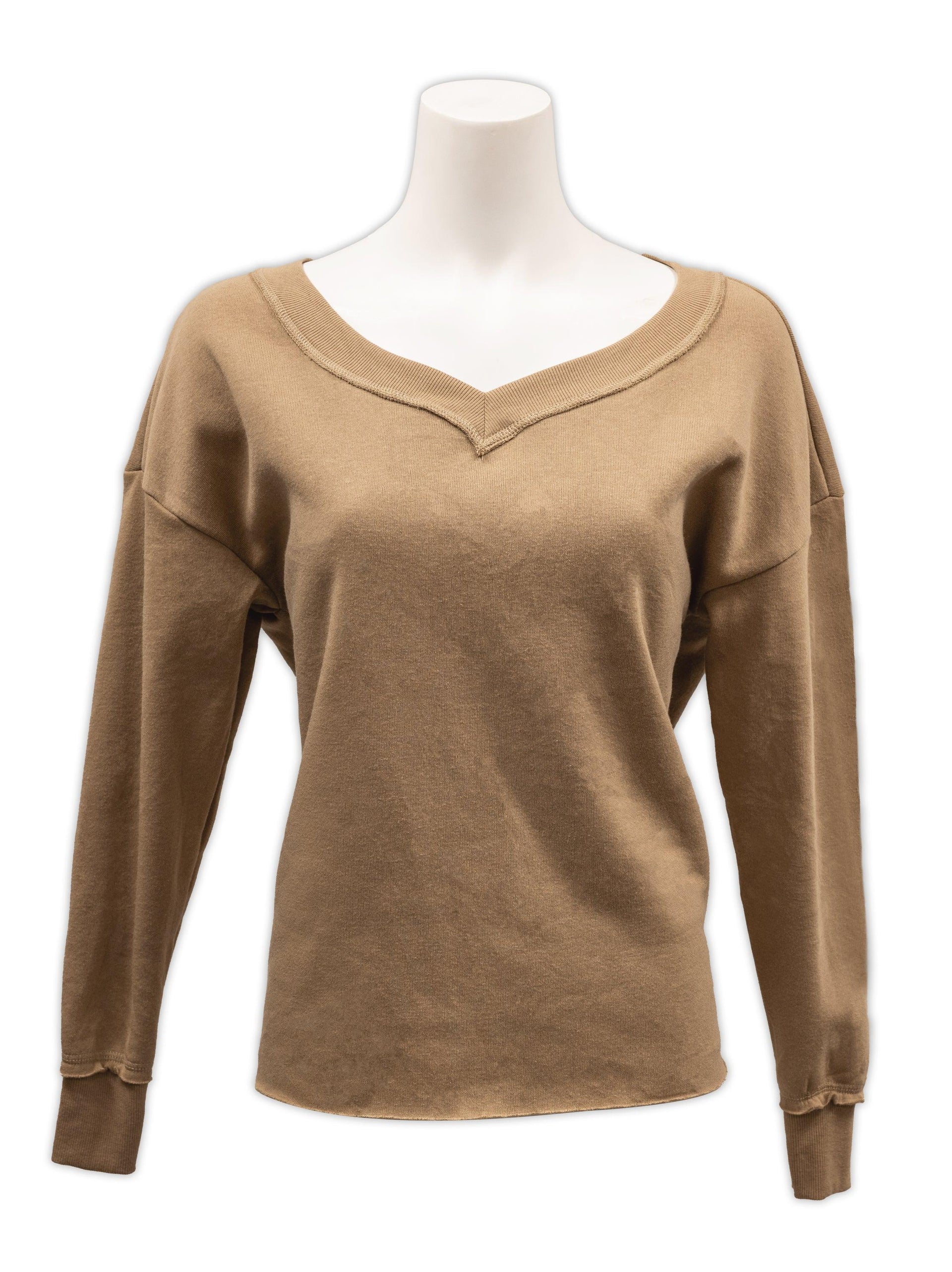 Ladies Dottie V-Neck Crew Sweat #782556 - Good Land Supply Co.